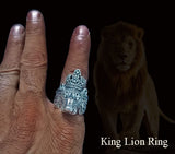 Silver Lion Ring