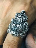 Silver Lion Ring