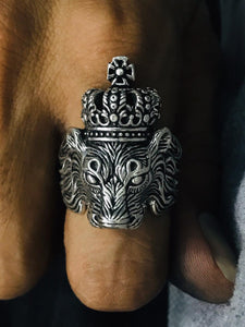 Silver Lion Ring
