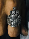 Silver Lion Ring