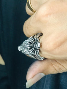 Silver Lion Ring